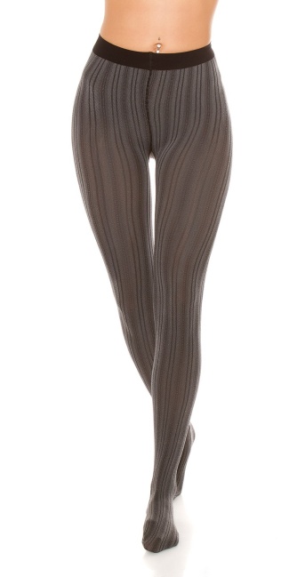 tights pinstripe look Anthracite
